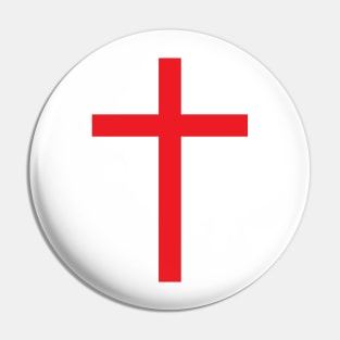 Latin cross (red) Pin