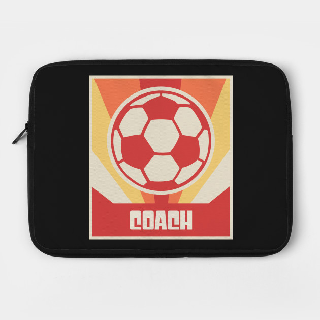COACH - Vintage Style Soccer Coach Poster
