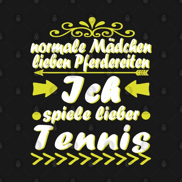 Tennis Tennisplatz Tennisschläger Mädchen Frauen by FindYourFavouriteDesign