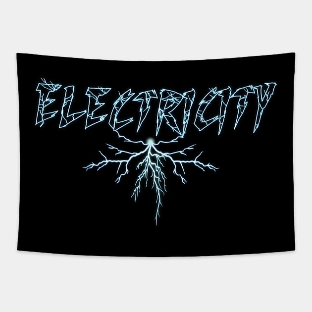 Electricity Thunder Bolt Lightning Tapestry by HBfunshirts