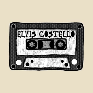 elvis costello cassette black and white T-Shirt