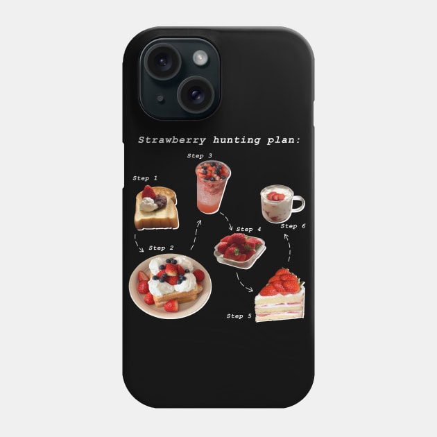 Strawberry Hunting Plan Phone Case by Senecio Serpenso