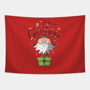 Kawaii cute Santa Tapestry