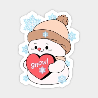 Snow Lover's Baby Snowman Magnet