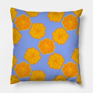 Marigold Pattern in Tourmaline Color Pillow