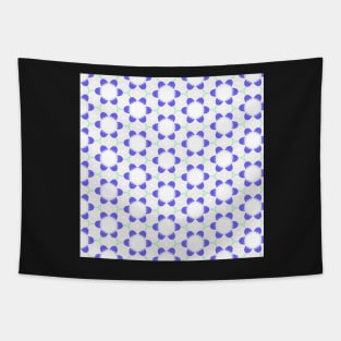 Stylised blue tulips Tapestry