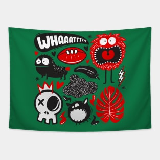 Doodle Monster Tapestry