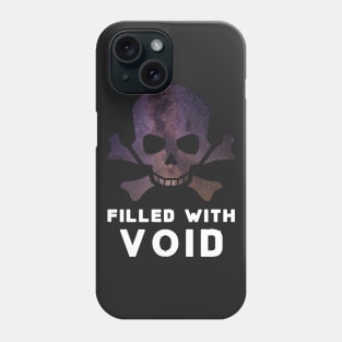 Cosmic void skull head in universe style Phone Case