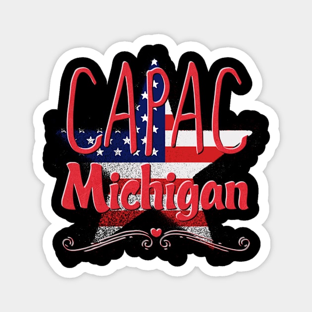 Capac Michigan Magnet by patrioteec