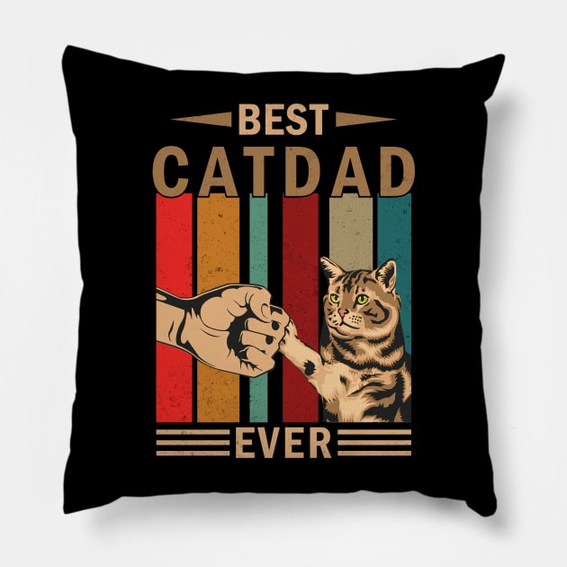 Best Cat Dad Ever Pillow by Pittih