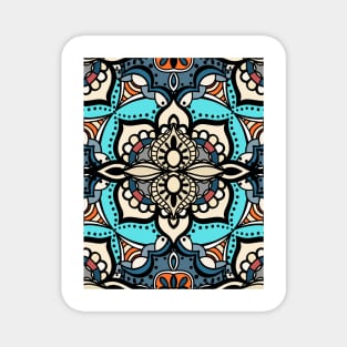 Turkish style floral colored pattern Magnet