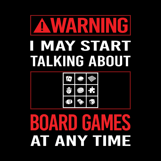 Red Warning Board Games by Happy Life