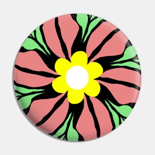 Abstract beautiful flower Pin