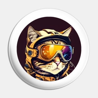 Cool Cat Ski Googles - Gifts for Cat Lovers Pin