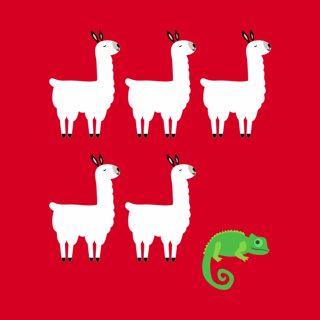 Llama Chameleon by n23tees