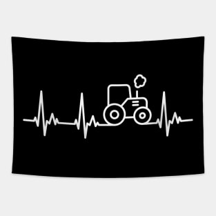 Tractor Farmer My Heart Beats for Tractors Tapestry