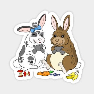 Bunny gamer couples Magnet