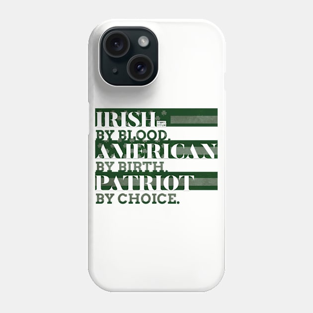 Patriotic Irish American Patriot St. Patrick's Day Phone Case by porcodiseno