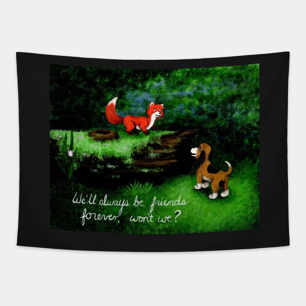 Fox and the Hound Quote Tapestry by hallieodom