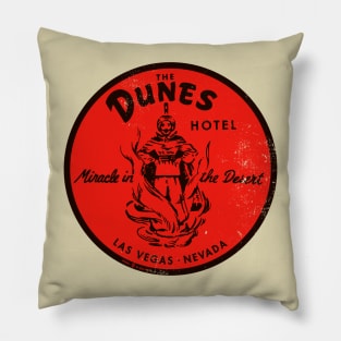 Vintage Retro the Dunes Casino Resort Las Vegas Pillow