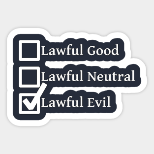 Alignment Chart Test Stickers Teepublic