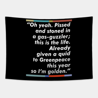 Jez Peep Show Fan Quote Typography Design Tapestry