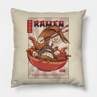 Ramen Poster Retroro Pillow