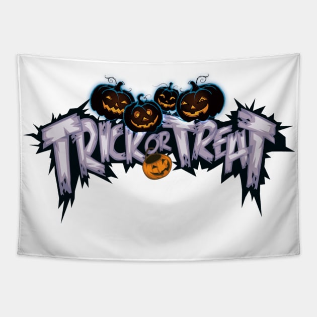 Halloween Fun - Trick Or Treat Tapestry by designsbycreation