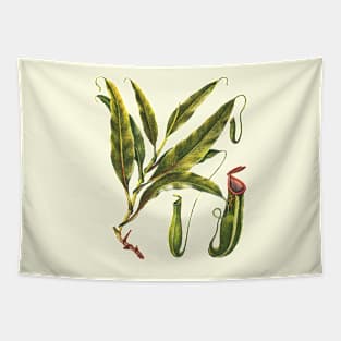 Nature Vintage Botanical Plant Flowers Watercolor Art Tapestry