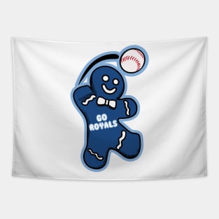 Kansas City Royals Gingerbread Man Tapestry