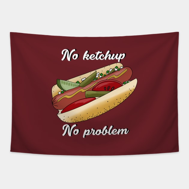 No Ketchup, No Problem Tapestry by Salty Said Sweetly