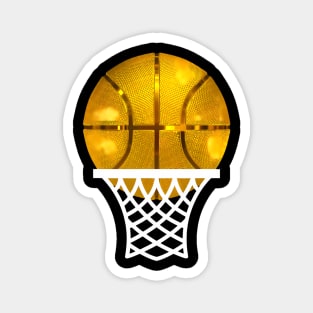 Gold Basketball Trophy MVP Award Cool Basketball Player Magnet