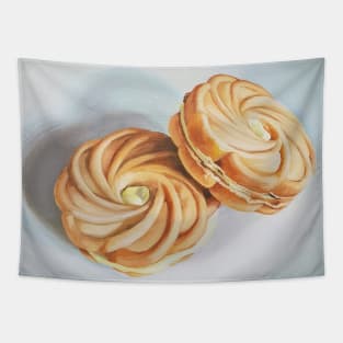 Lemon Cookies still life painting Tapestry