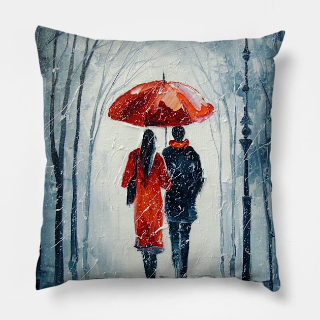 A walk together in the Park Pillow by OLHADARCHUKART