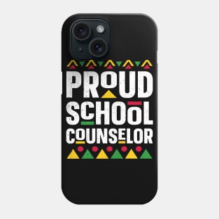 Proud School Counselor Africa Black History Month Phone Case