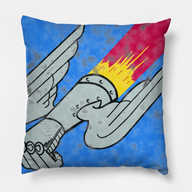 Vintage 71FS Patch Pillow by DrSh0ckerDesigns