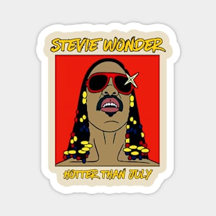 Stevie Wonder Vector Art Magnet