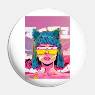 Overdrive girl Pin