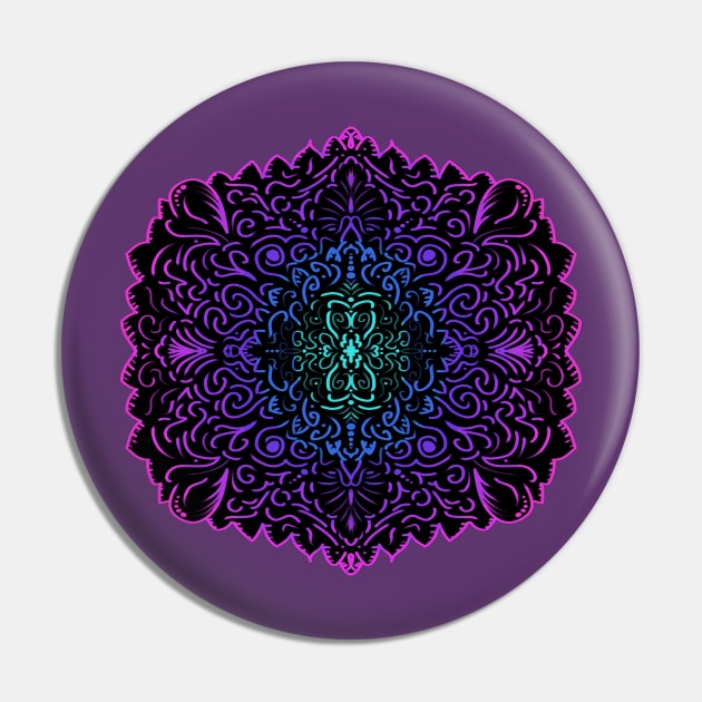 Love Mandala Pin by FattoAMano