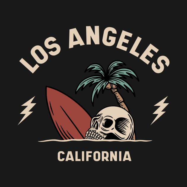 Vintage Surfing Los Angeles, California by SLAG_Creative