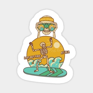 surfer skull Magnet