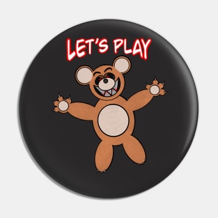 Evil Teddy Bear Pin