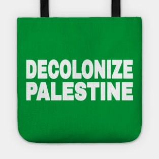 DECOLONIZE PALESTINE - White - Back Tote