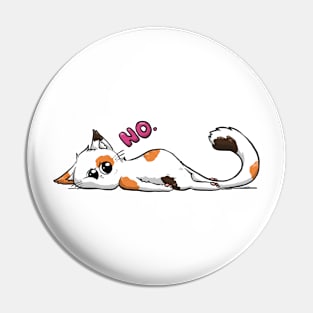 Tired Cat Pin