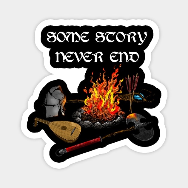 D&D Bonfire Magnet by Zefkiel