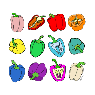 Rainbow Bell Peppers Paprika T-Shirt