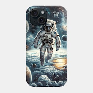 Astronaut Wanderer: Authentic Spacewalk Phone Case