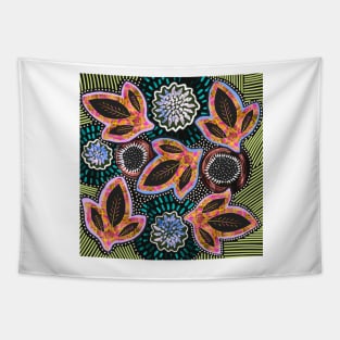 Playful Petals - Digitally Illustrated Abstract Flower Pattern for Home Decor, Clothing Fabric, Curtains, Bedding, Pillows, Upholstery, Phone Cases and Stationary Tapestry