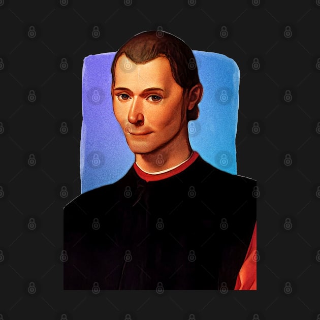 Italian Writer Niccolo Machiavelli illustration by Litstoy 