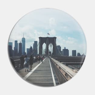 Vintage Style Brooklyn Bridge (Manhattan, New York City) Pin